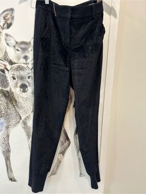 Made in Italy Peserico deep navy corduroy ankle pants with elastic cuff S